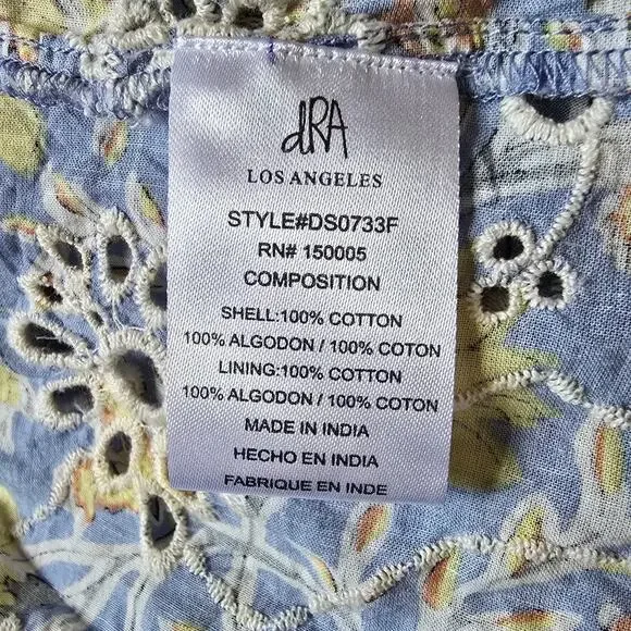 Anthropologie dRA Los Angeles Yara Eyelet Floral Dress - Picture 8 of 14